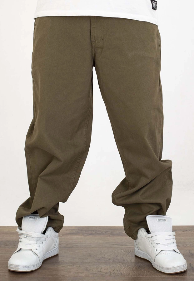 Spodnie Mass Pants Baggy Fit Slang oliwkowe