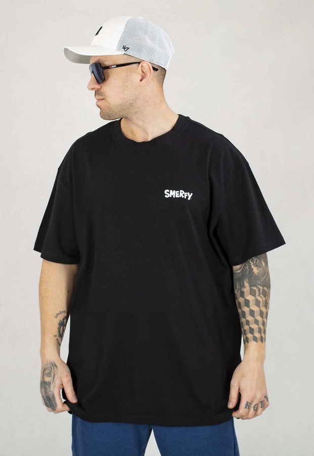 T-shirt Smerfy Baggy Comic czarny