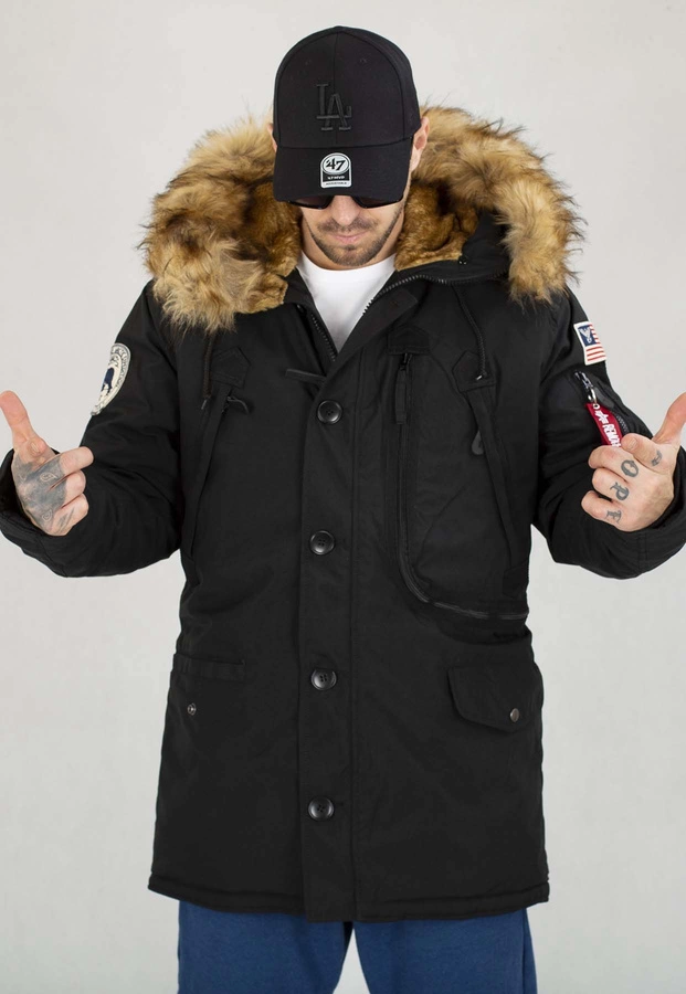 Kurtka Alpha Industries Zimowa Polar 123144 czarna