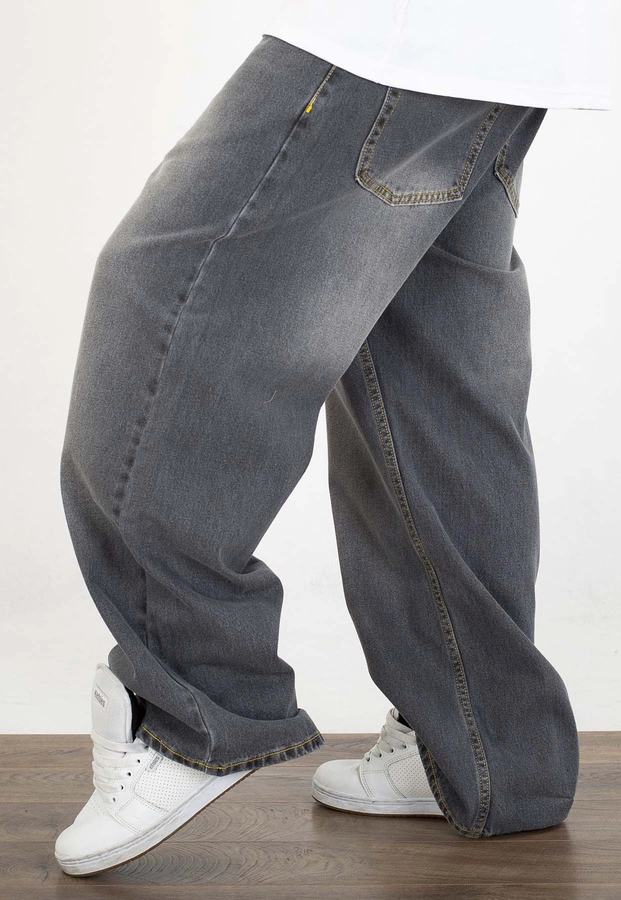 Spodnie Stoprocent Baggy Washed Black jeans czarne