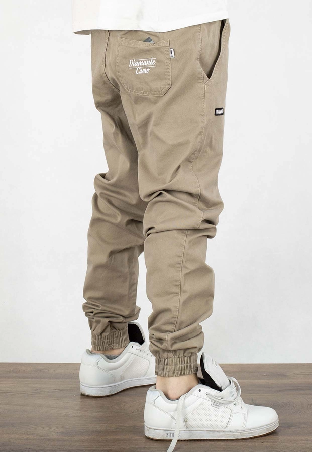 Spodnie Diamante Wear Jogger Unisex Crew Classic beżowe