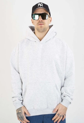 Bluza Jigga Wear Z Kapturem Oversize Crown szaro biała