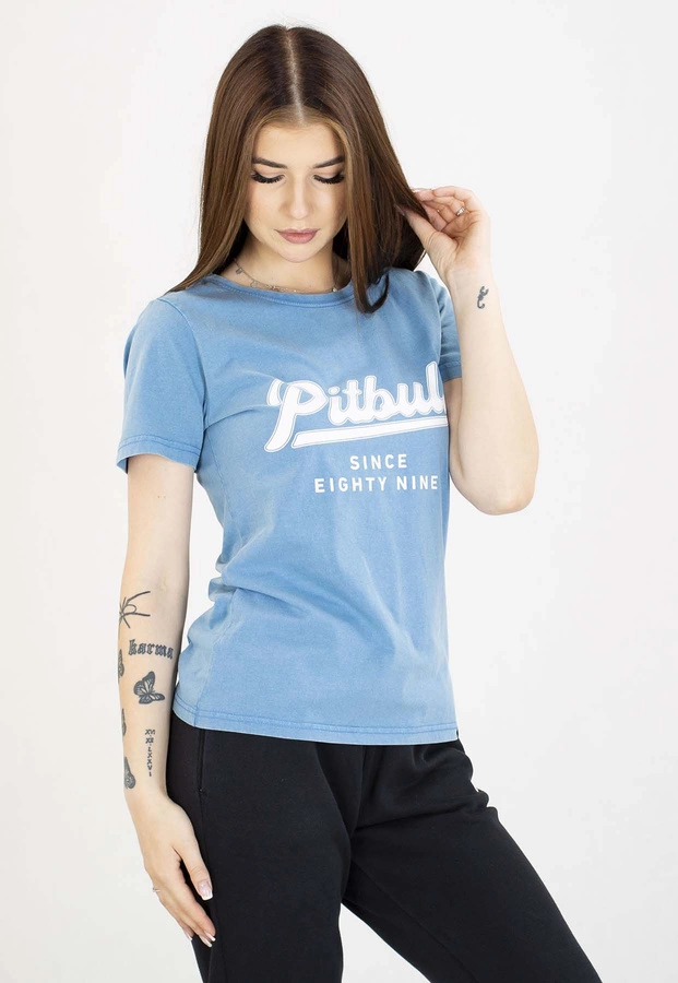 T-Shirt Pit Bull Angel Logo 190 blue