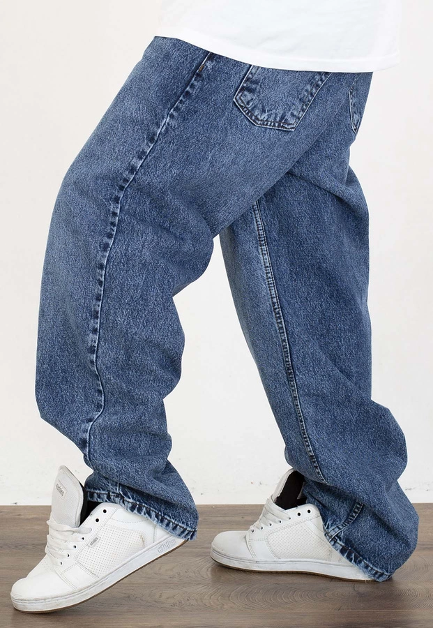 Spodnie I8 Denim BAG80 Baggy medium blue