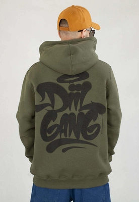 Bluza Diil Z Kapturem Tag Spray khaki czarna