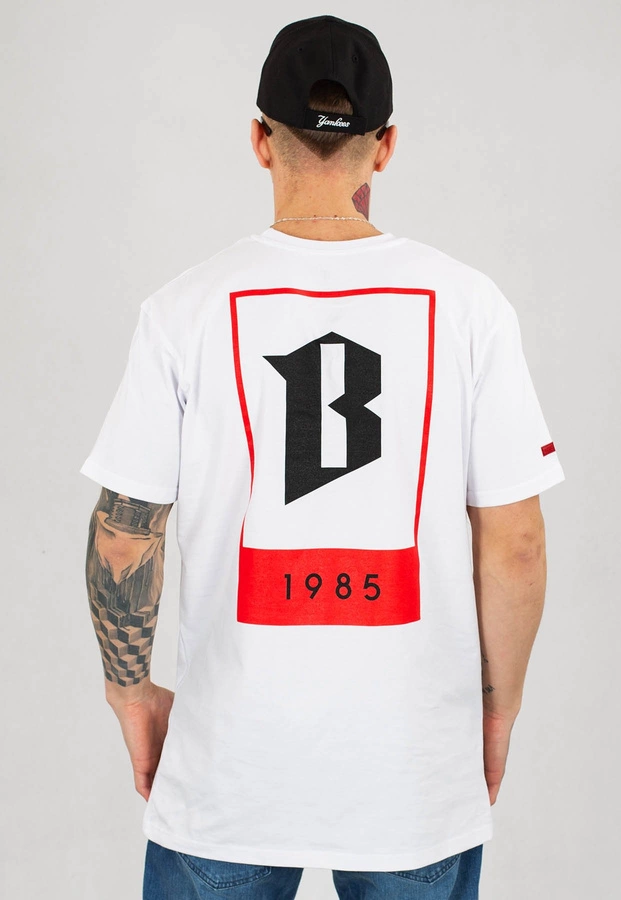 T-shirt B.O.R. Biuro Ochrony Rapu 1985 biały