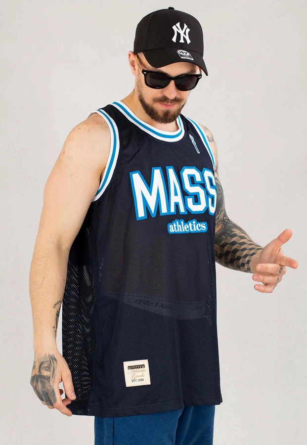 Tank Mass Club Mesh Jersey granatowy