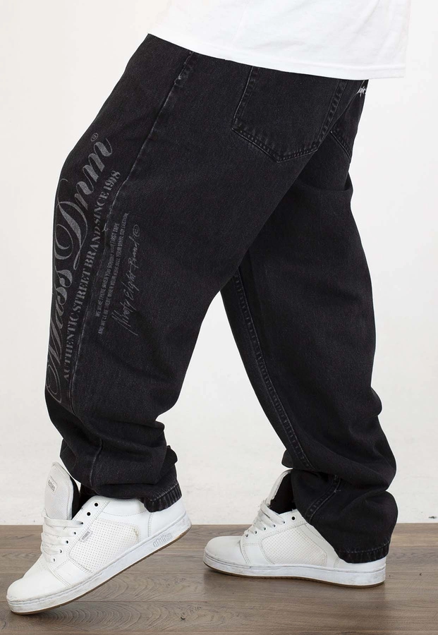 Spodnie Mass Jeans Baggy Fit Authentic black rinsed