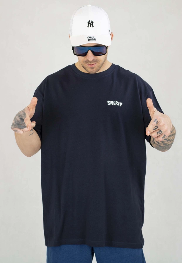 T-shirt Smerfy Baggy Haunts granatowy