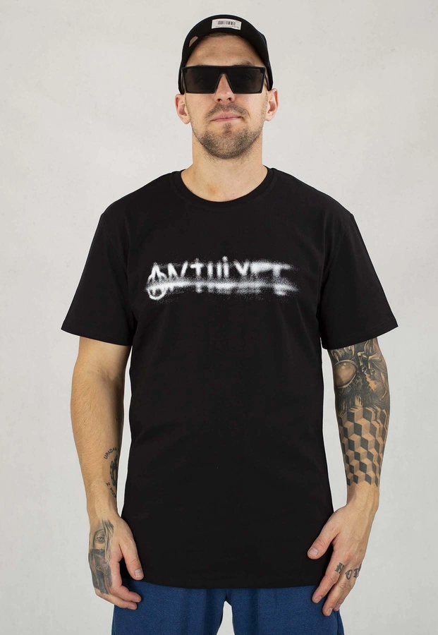 T-shirt Antihype Blurred czarny