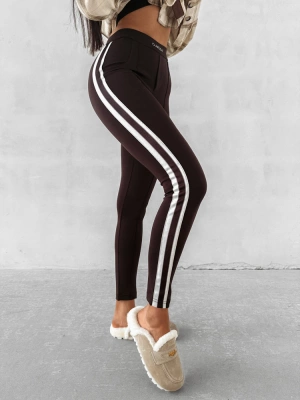 Legginsy Olavoga Strech czekoladowe