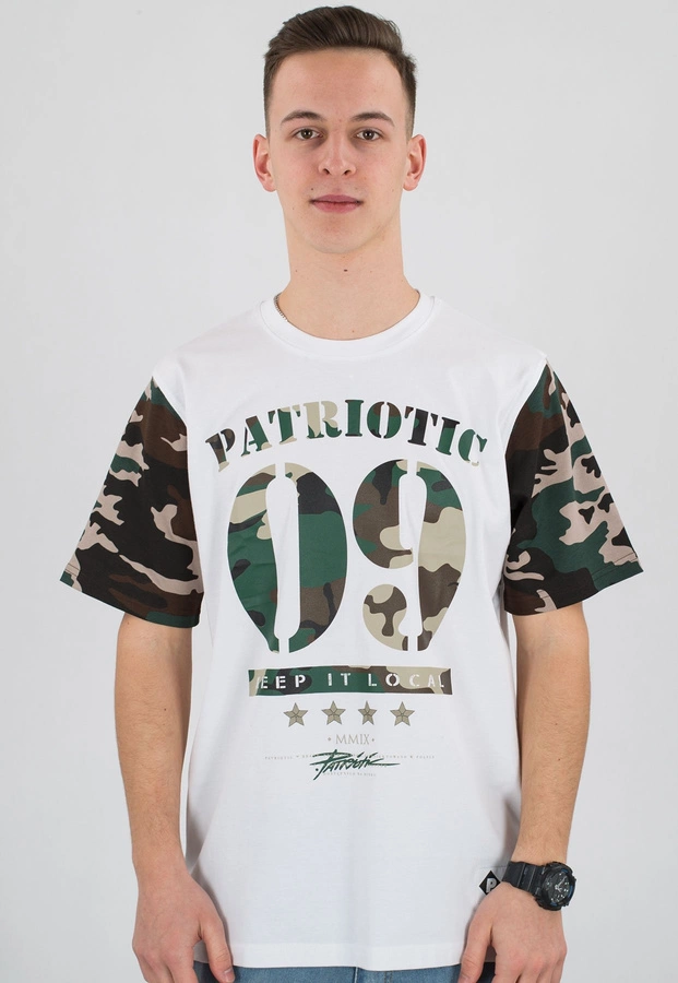 T-shirt Patriotic 09 Military biały