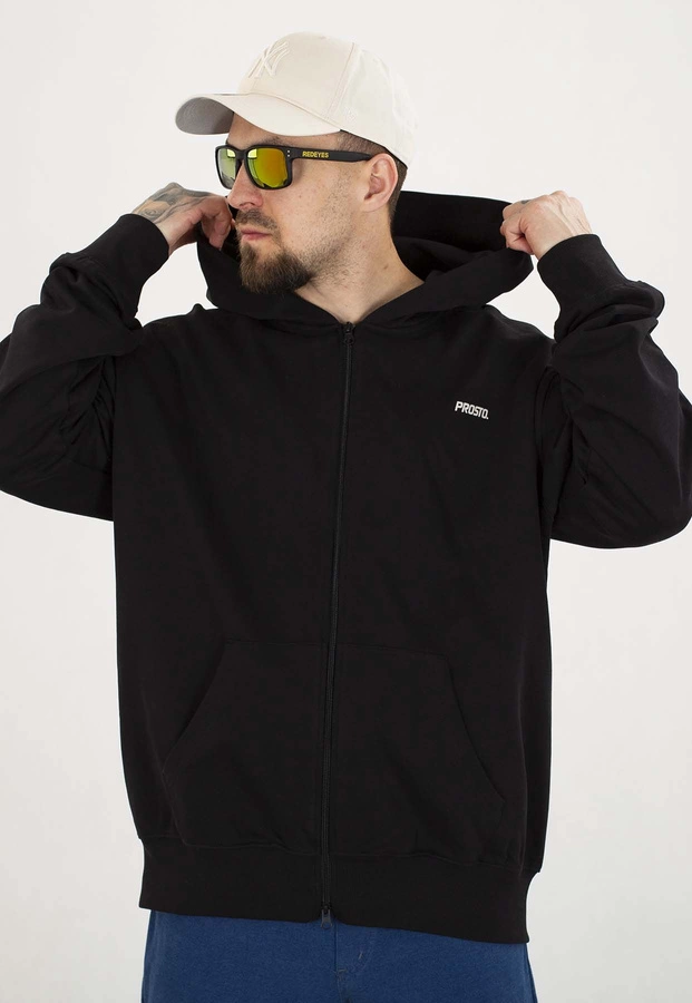 Bluza Prosto Z kapturem ZIP Brons czarna
