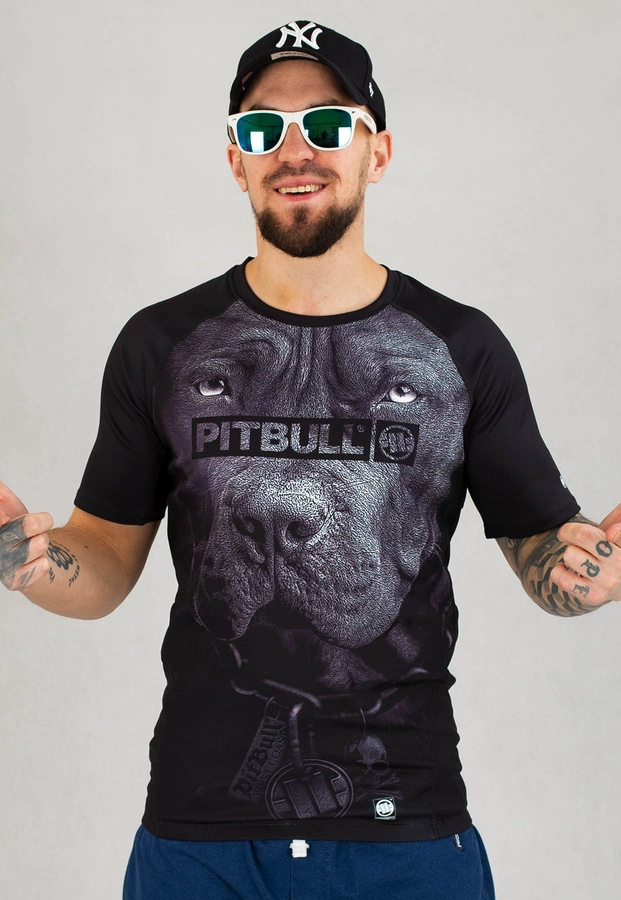 T-shirt Rash Guard Pit Bull Born In 1989 czarny