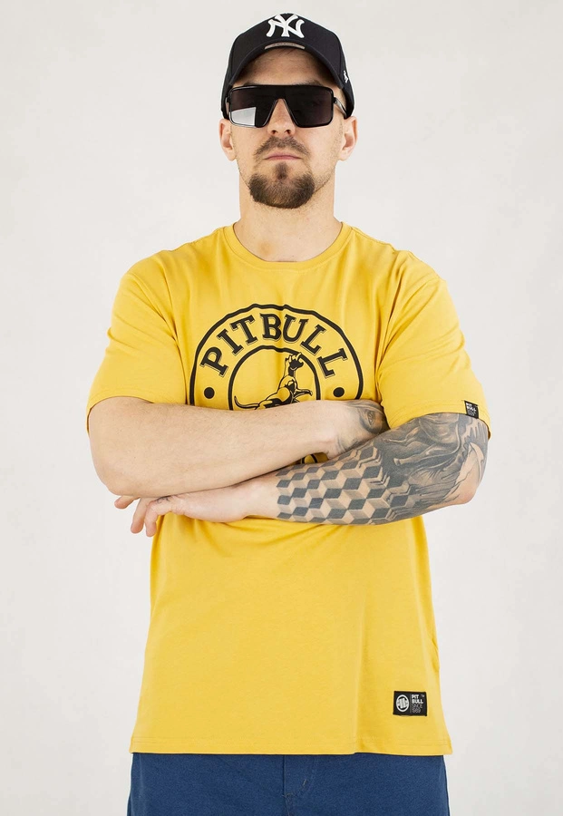 T-shirt Pit Bull Sun Diego CA 170 pale yellow