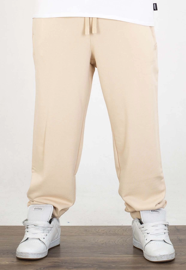 Dresy Jigga Wear Baggy Logo Drawcord beżowe