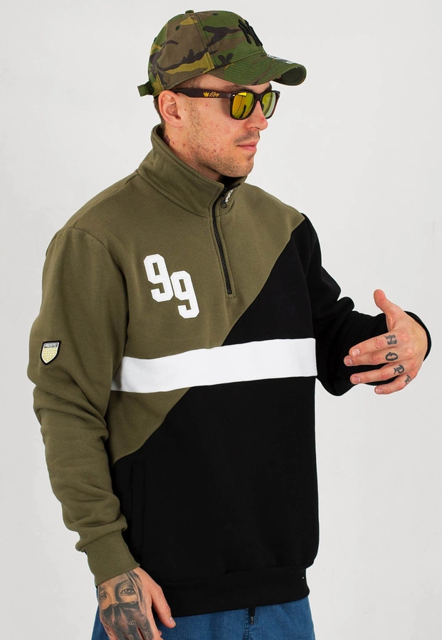 Bluza Prosto Jock oliwkowo czarna