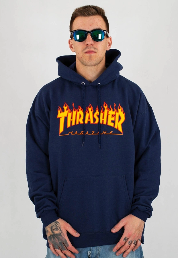 Bluza Thrasher Flame granatowa
