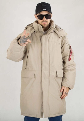 Kurtka Alpha Industries Zimowa Puffer Alpha Puffer Parka 148124 piaskowa