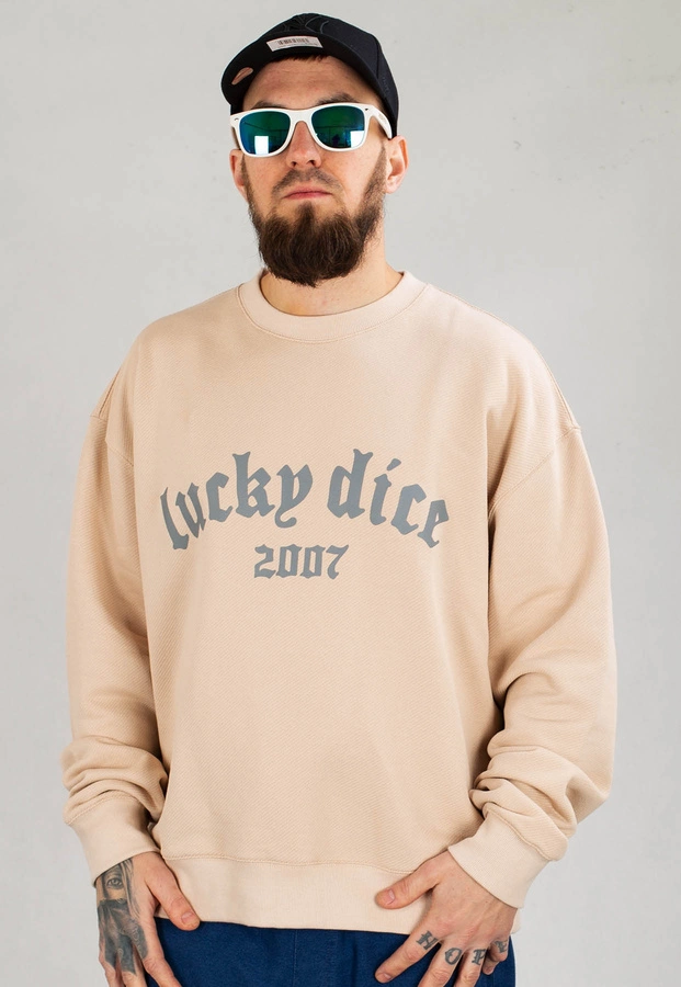 Bluza Lucky Dice Bent Logo beżowa