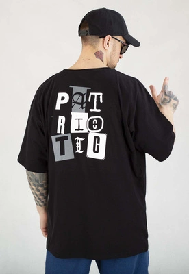 T-shirt Patriotic Baggy Ransom Note czarny