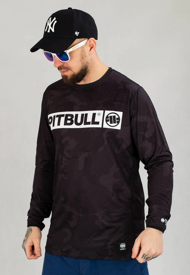 Longsleeve Pit Bull Sportowy Mesh Net Camo Hilltop 2 czarny