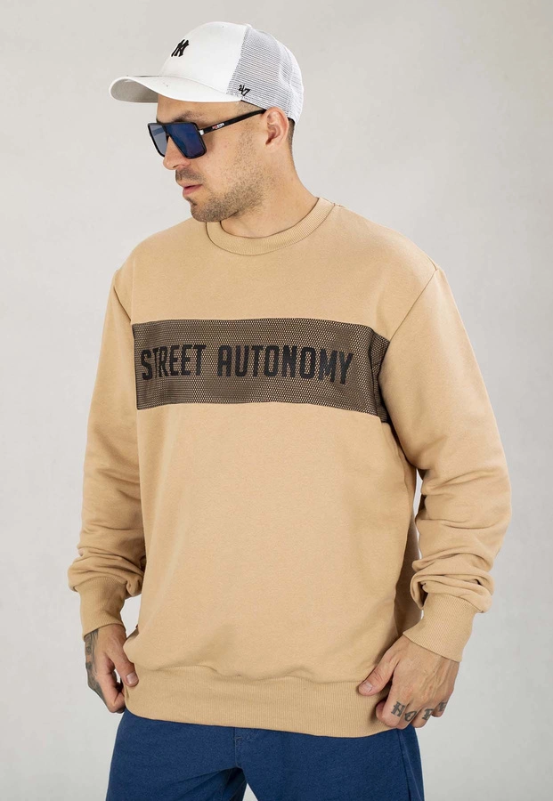 Bluza Street Autonomy Bez Kaptura Com beżowa