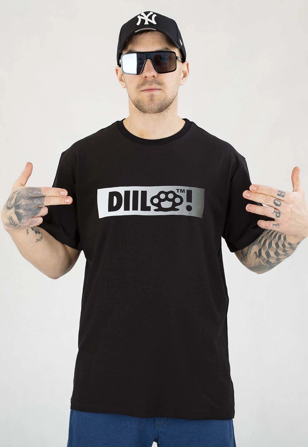 T-shirt Diil Kastet Gradient czarny