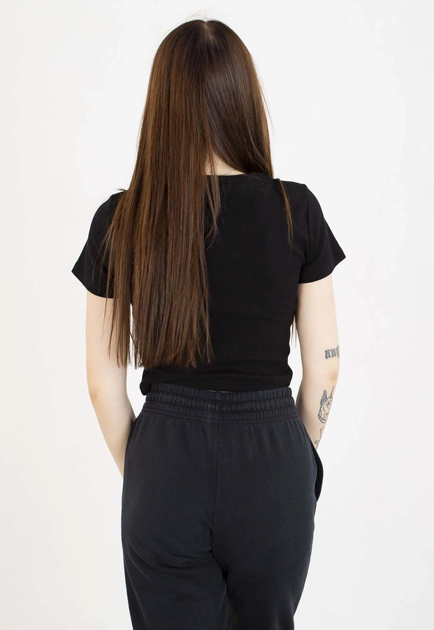 T-Shirt Pit Bull Rib Cropped 300 black