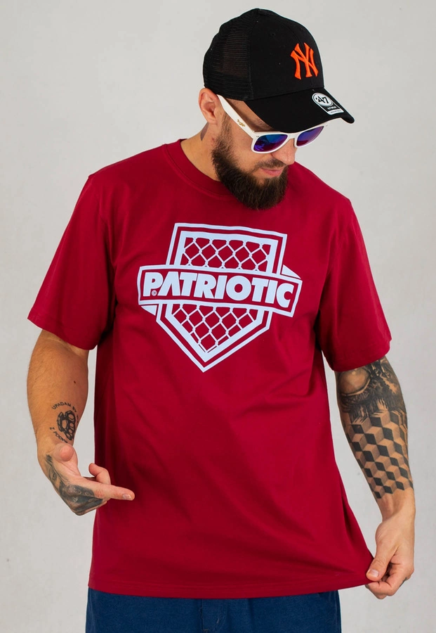 T-shirt Patriotic F-Shield bordowy