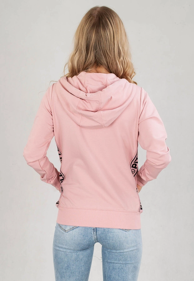 Bluza Pit Bull Hooded Zip  French Terry La Deta różowa