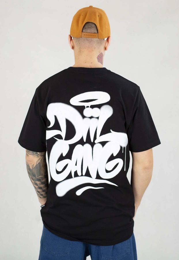 T-shirt Diil Spray czarno biały