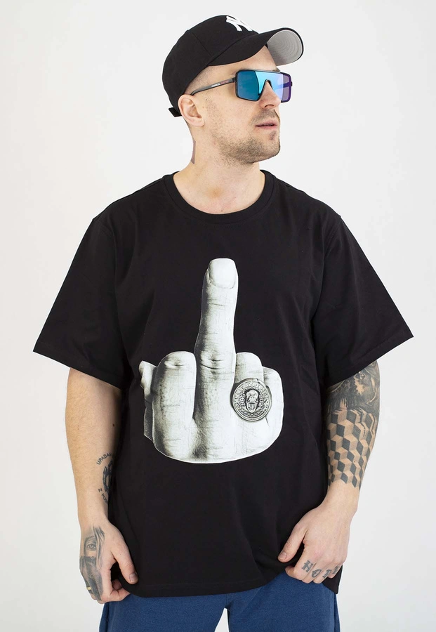 T-shirt Stoprocent Fuck czarny