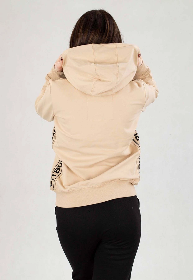 Bluza Pit Bull Z Kapturem Zip  French Terry La Deta piaskowa