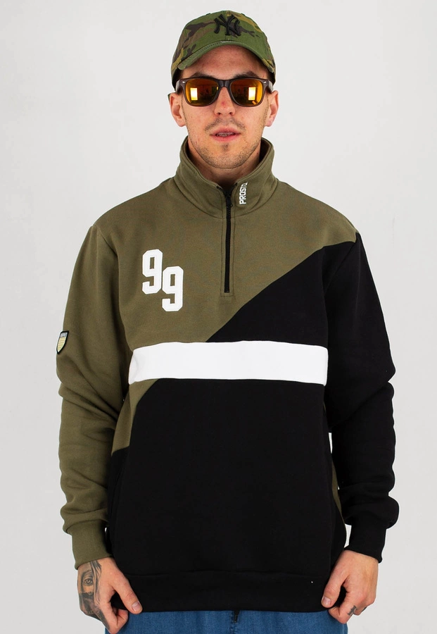 Bluza Prosto Jock oliwkowo czarna