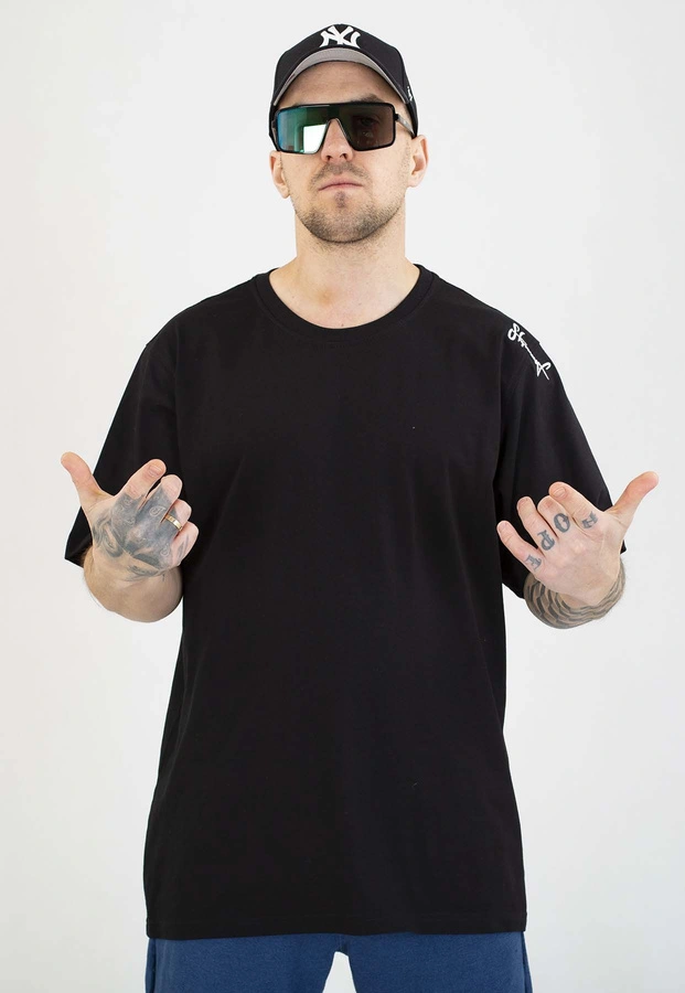 T-shirt Stoprocent Haftbark czarny biały