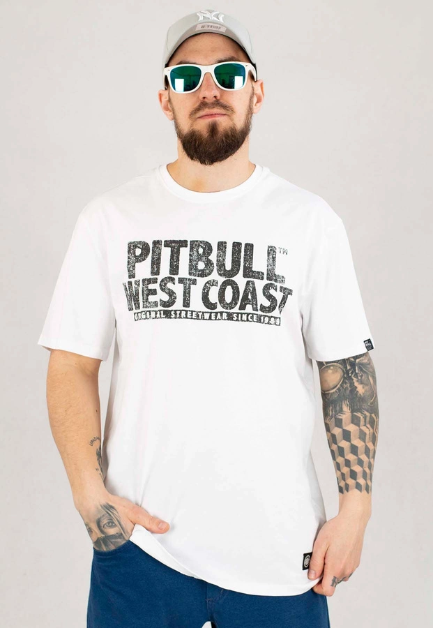 T-shirt Pit Bull Mugshot II biały