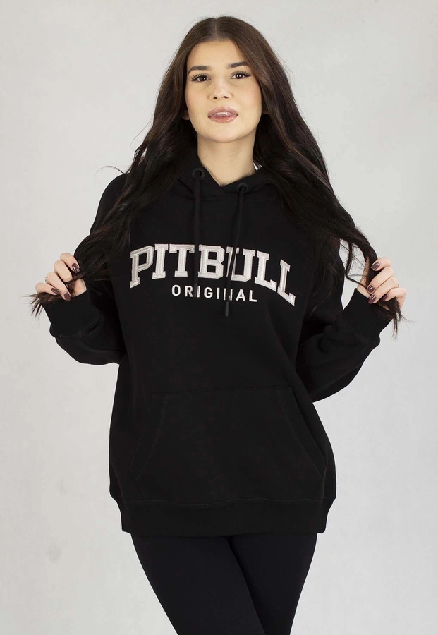 Bluza Pit Bull Z Kapturem Oversize Tyrian czarna