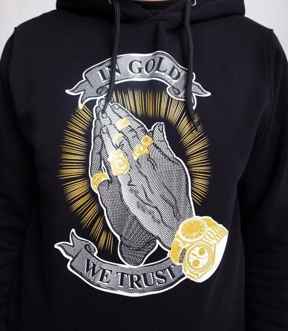 Mass IN GOLD WE TRUST Bluza z Kapturem Czarny