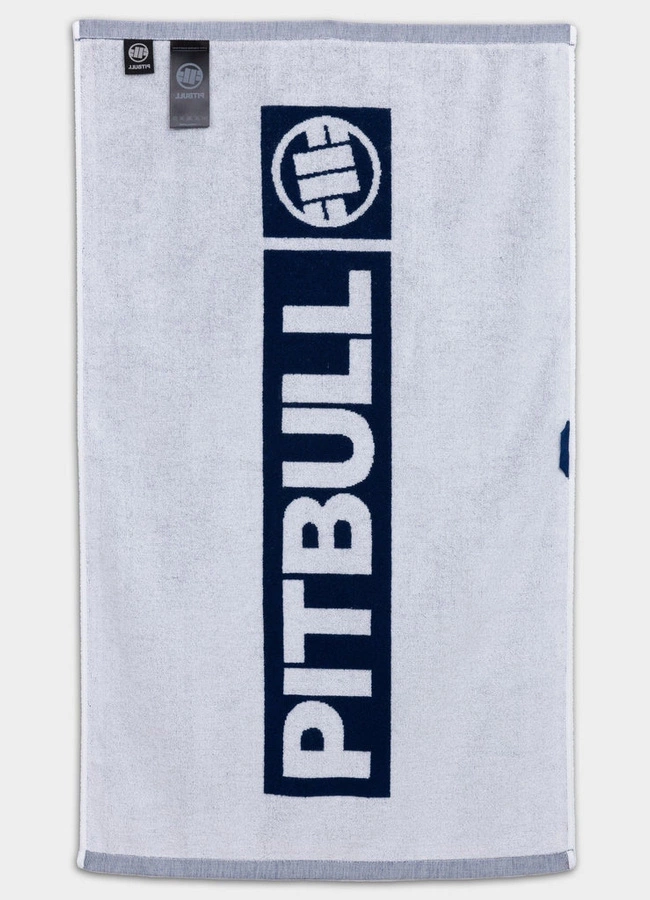 Ręcznik Pit Bull Jacquard Gym Hilltop granatowo biały