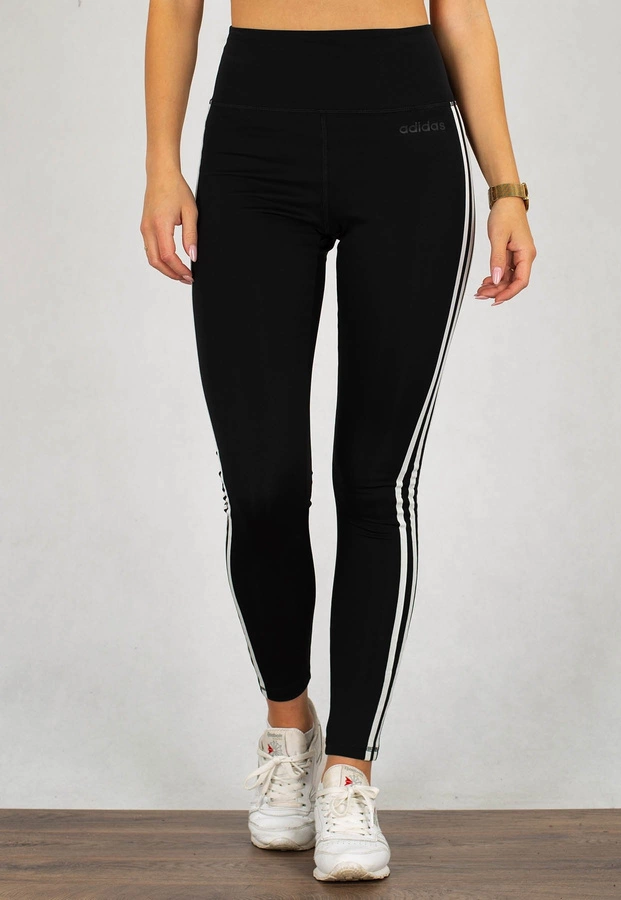 Legginsy Adidas D2M 3-Stripes High-Rise Long Tight DU2040 czarne