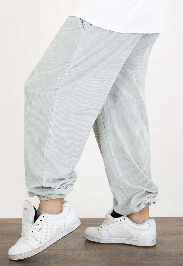 Dresy Jigga Wear Trap Sztruksowe Cord szare