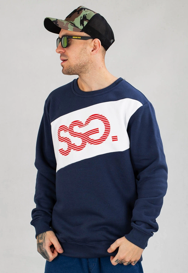 Bluza SSG Striped Logo granatowa