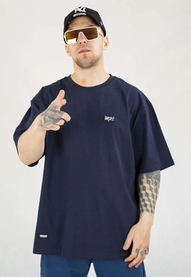 T-shirt Mass Signature Patch granatowy