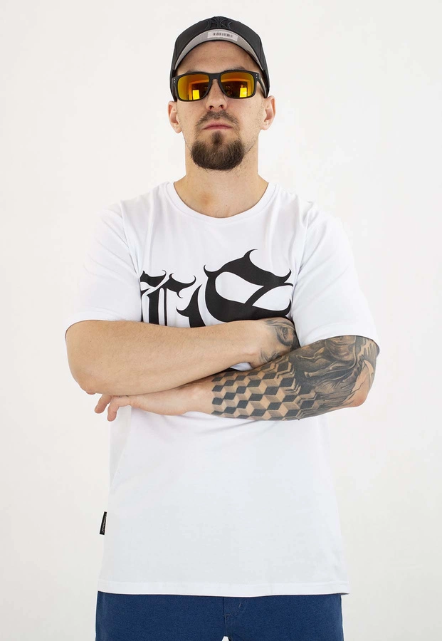 T-shirt Ciemna Strefa Chicano Gotyk biały