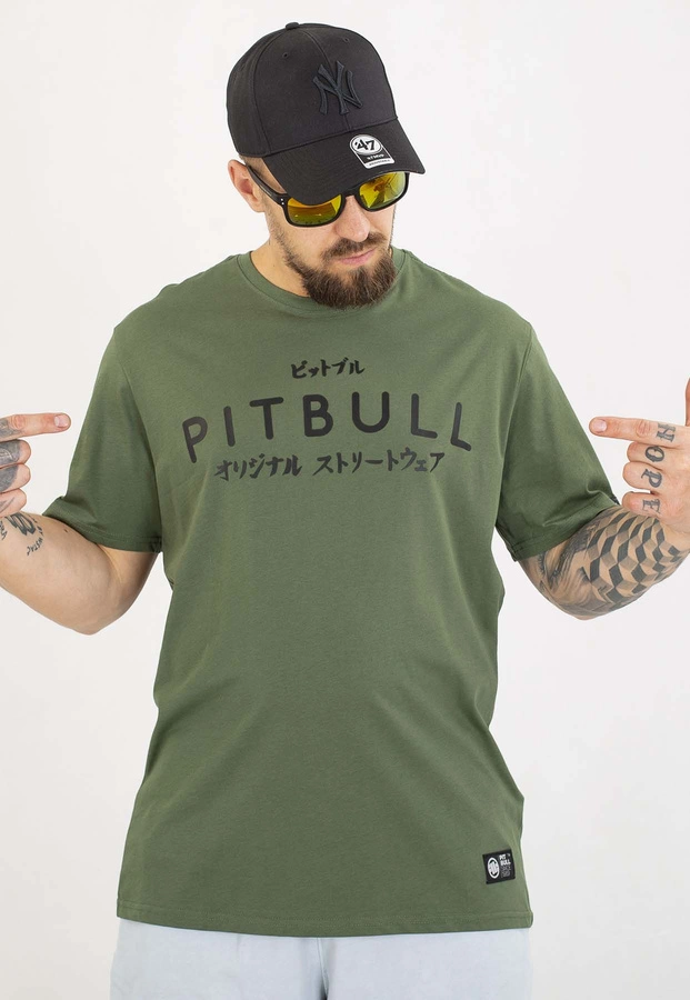 T-shirt Pit Bull Mt.Fuji 170 sage green