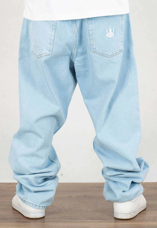 Spodnie Jigga Wear Crown Baggy Jeans light blue