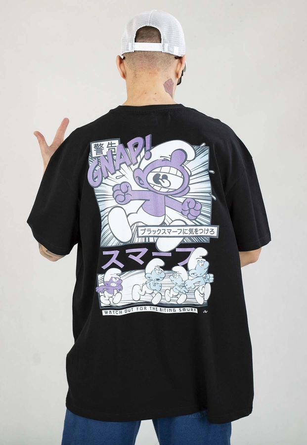 T-shirt Smerfy Baggy Comic czarny