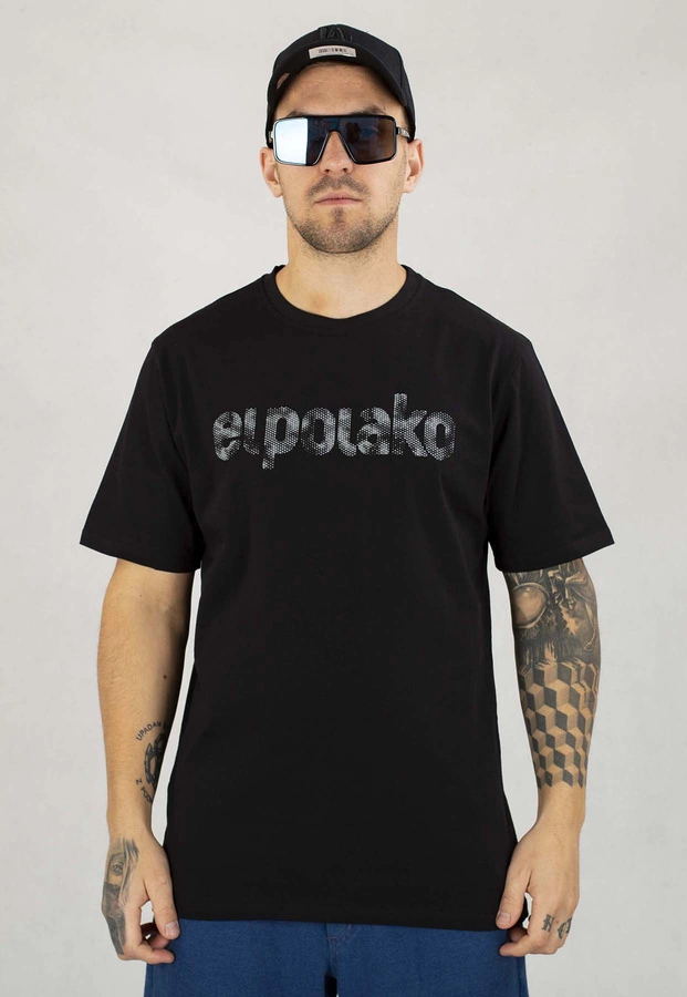 T-shirt El Polako Honeycomb czarny