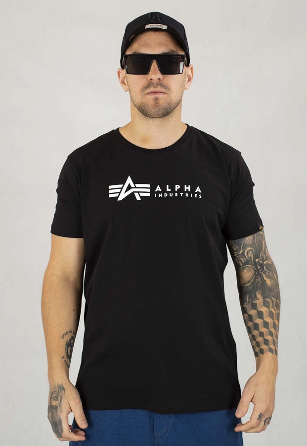 T-shirt Alpha Industries Alpha Label T 2pack 118534 czarny biały